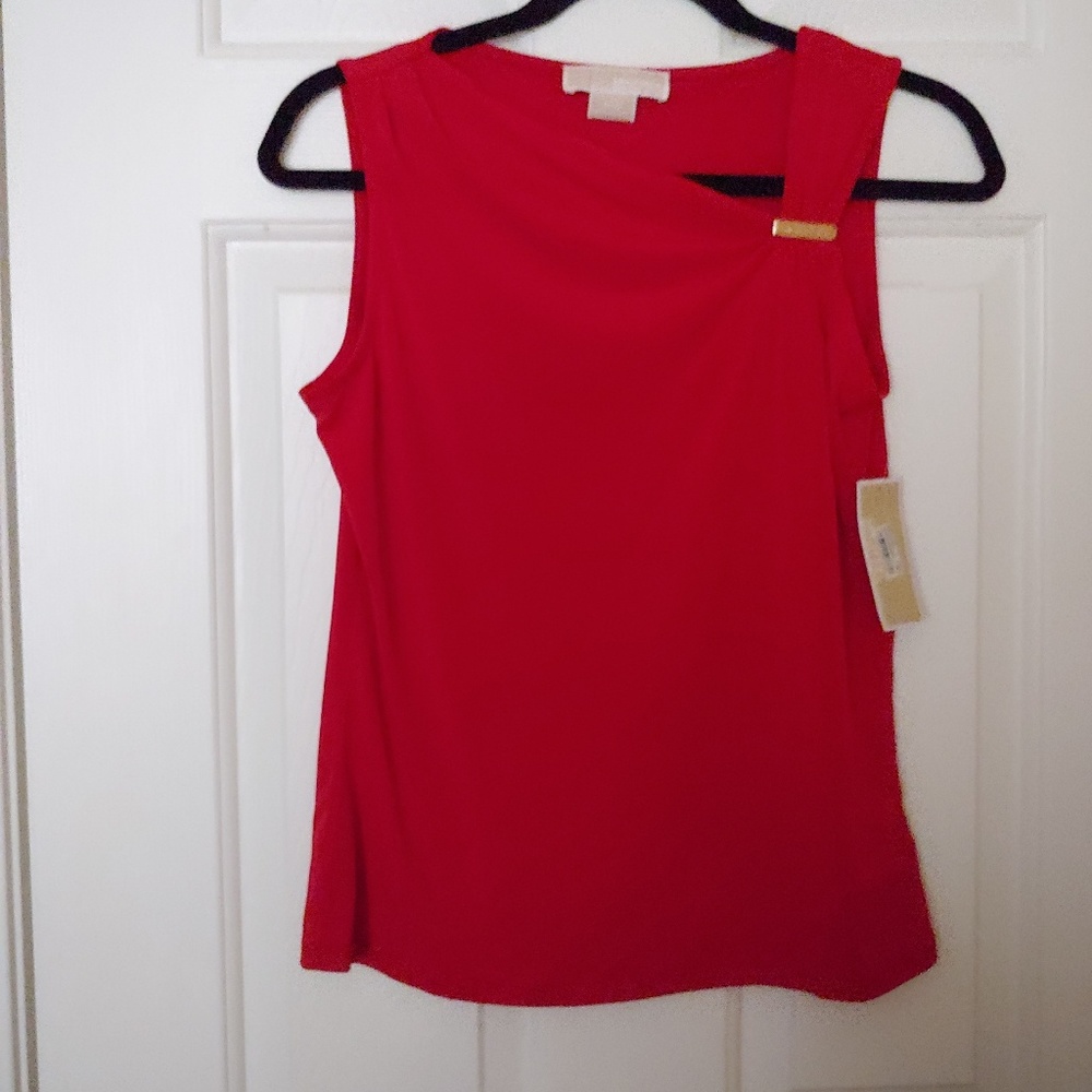 MICHAEL KOHRS Red Halter Top